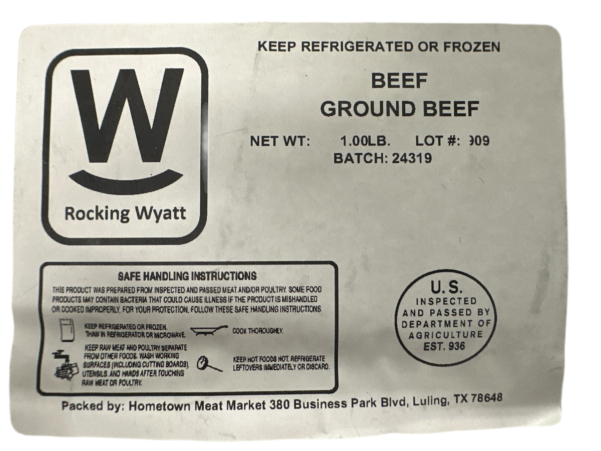 10 lbs Grass Fed & Finished Ground Beef Extra Lean $70